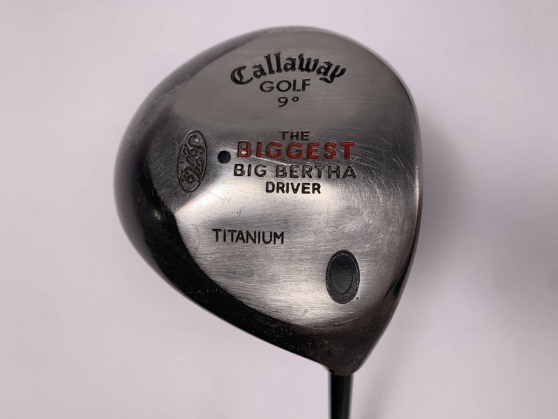 Callaway Biggest Big Bertha Driver 9* True Temper EI-70 Stiff Graphite Mens RH