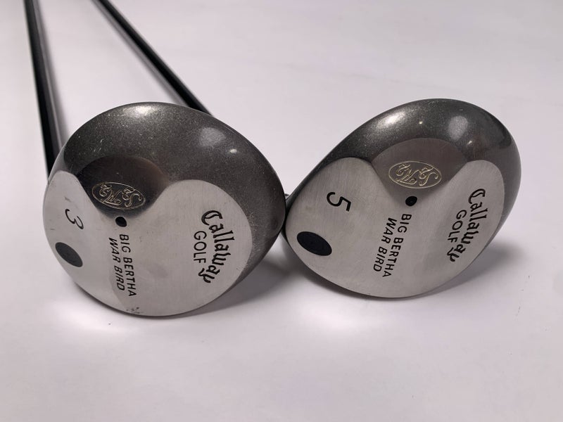 Callaway Big Bertha Warbird 3 & 5 Fairway Wood Set 15* 18* Graman CF310 Mens RH