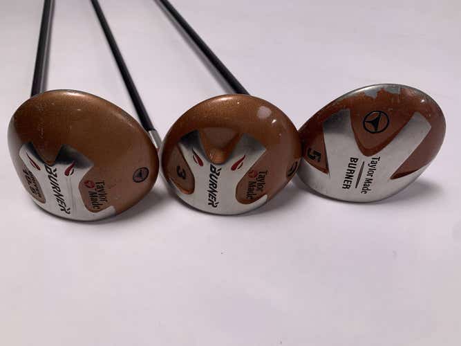 TaylorMade Burner 1994 Wood Set Driver 3 5 | 10.5* 15* 18* Bubble 2 R-80 Mens RH