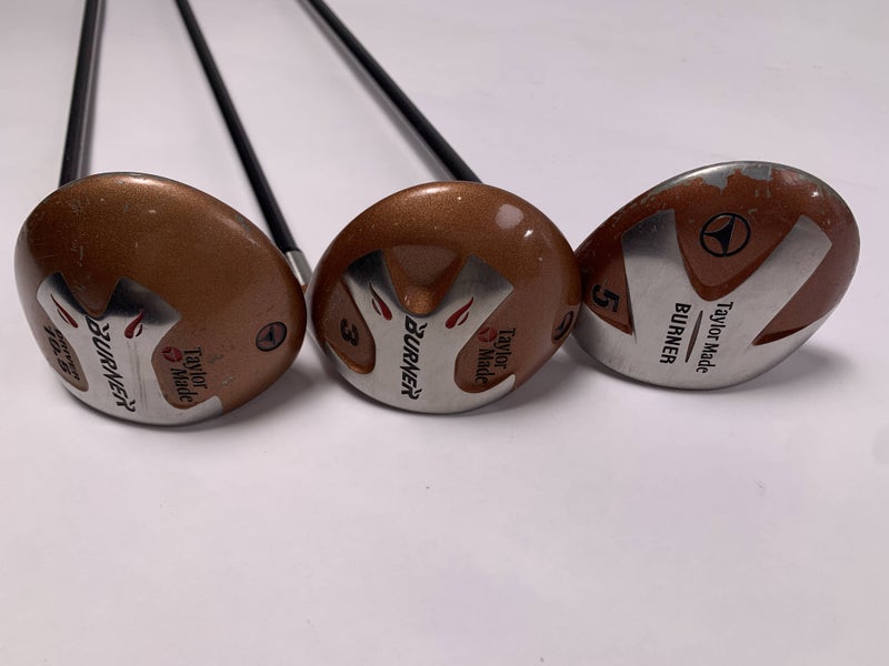 TaylorMade Burner 1994 Wood Set Driver 3 5 | 10.5* 15* 18* Bubble 2 R-80 Mens RH