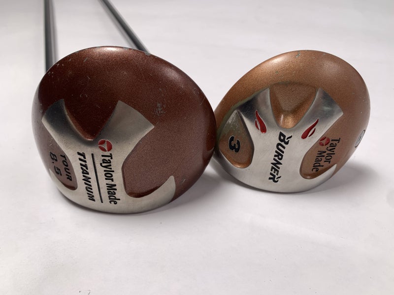 TaylorMade Burner 1994 Driver & 3 Fairway Wood Set 8.5* 15* Bubble Mens RH