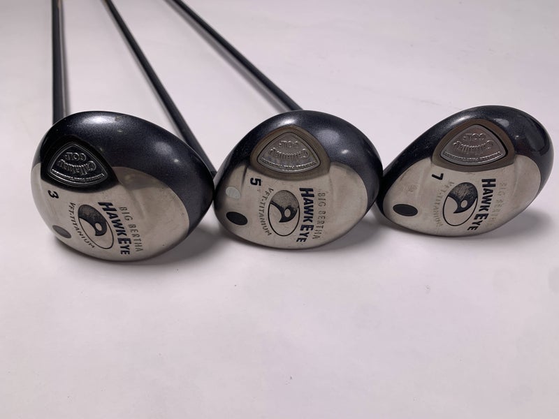 Callaway Hawkeye VFT Wood Set 3 5 7 | 15* 18* 21* Big Bertha Gems 50 Ladies RH