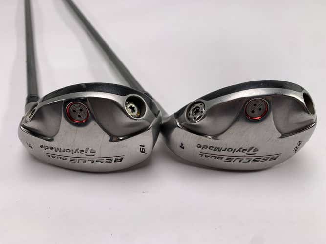 TaylorMade Rescue Dual 3 & 4 Hybrid Set 19* 22* 65g Regular Graphite Mens RH