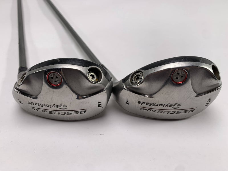 TaylorMade Rescue Dual 3 & 4 Hybrid Set 19* 22* 65g Regular Graphite Mens RH
