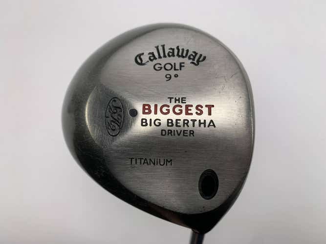 Callaway Biggest Big Bertha Driver 9* Ultra Light Regular Graphite Mens RH