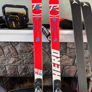Men's 2018 Rossignol Hero FIS GS Pro 193 cm Racing Skis With Bindings Max Din 18 (Used)