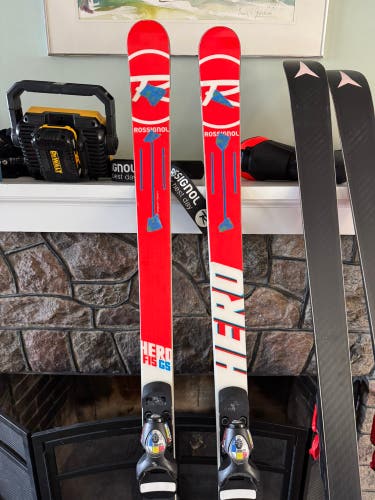 Men's 2018 Rossignol Hero FIS GS Pro 193 cm Racing Skis With Bindings Max Din 18 (Used)