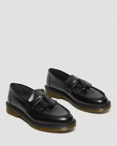 Dr. Martens Adrian 24369001 Tassel Loafers Mens US 10 Black Leather Shoes TZP299