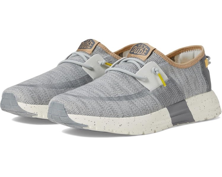 Hey Dude Sirocco Sport Mode 40714-00J Mens US 12 Light Gray Slip On Shoes TZP298