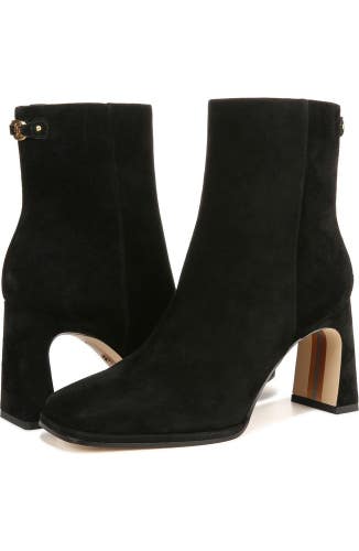 Sam Edelman Irie I8257L2001 Boots Women's US 8 Black Suede Ankle Booties TZP426