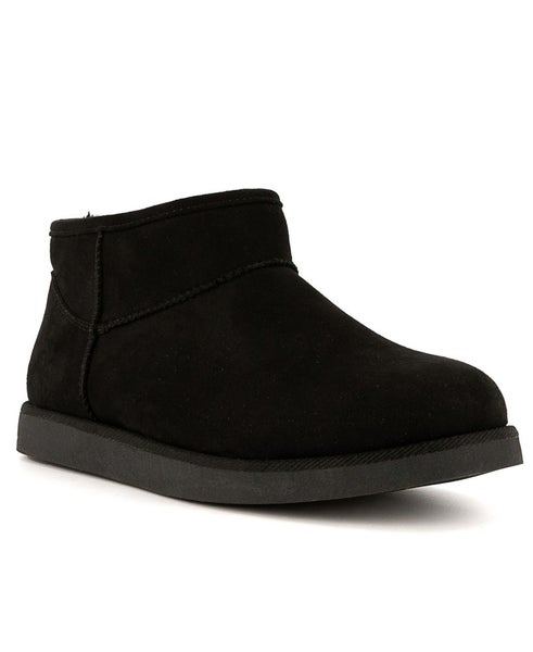 Juicy Couture Kiona Boots Women's US 7 Black Round Toe Ankle Slip-On TZP397