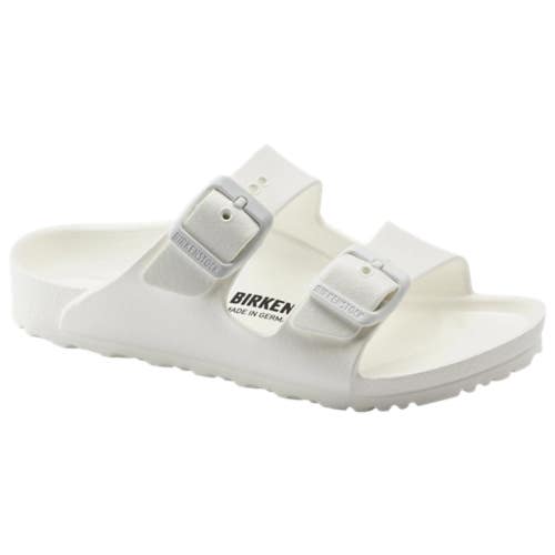 Birkenstock Arizona Sandals Kids US 3-3.5 White Adjustable Strap Slides TZP291