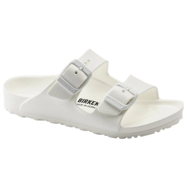 Birkenstock Arizona Sandals Kids US 3-3.5 White Adjustable Strap Slides TZP291