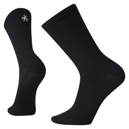 Smartwool Classic Hike Zero Mens Large Black Cushion Liner Crew Cut Socks TLW349