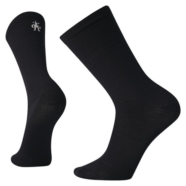 Smartwool Classic Hike Zero Mens Large Black Cushion Liner Crew Cut Socks TLW349