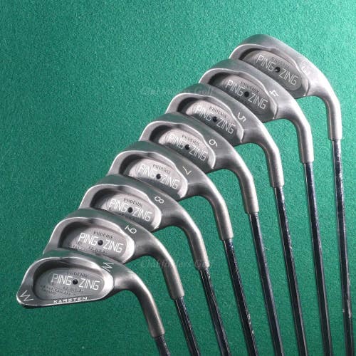 Ping Zing Stainless Black Dot 3-PW Iron Set Karsten JZ Steel Stiff