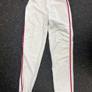 New Alleson WHITE PANT RED STRIPE BB/SB Pant Boys Grey MEDIUM 11849-S000013598