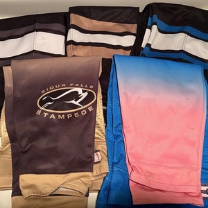 USHL - Sioux Falls Stampede Hockey Game Used Sock Bundle Large Socks