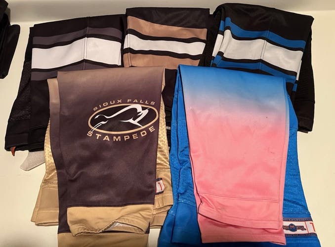 USHL - Sioux Falls Stampede Hockey Game Used Sock Bundle Large Socks