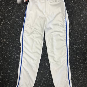 New Alleson White PANT BLUE STRIPE BB/SB Pant Boys LG 11849-S000013580