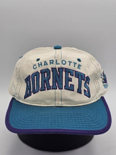 Vintage Charolette Hornets NBA Sports Starter Arch Hat Cap Vtg 1990s Snapback