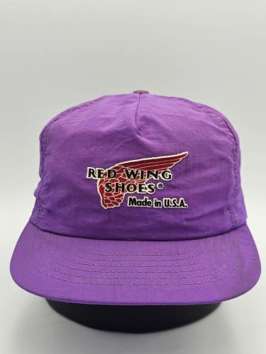 Vintage Red Wing Shoes Made In USA Work Boots Promo Swingster Hat Cap Snapback