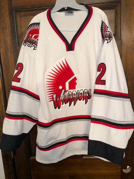 USED MOOSE JAW WARRIORS HOCKEY JERSEY SIZE UNKNOWN
