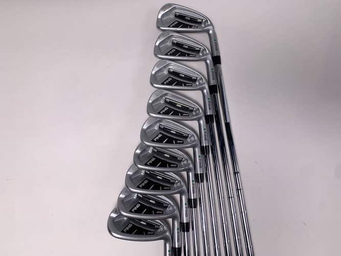 Ping i20 Iron Set 4-PW+GW+SW Green Dot 2* Up CFS Stiff Steel Mens RH
