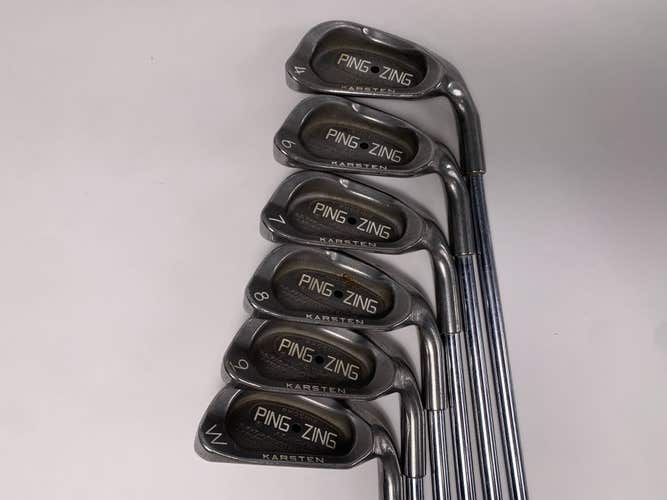 Ping Zing Iron Set 4-PW Black Dot Karsten Regular Steel Mens RH- No 5i