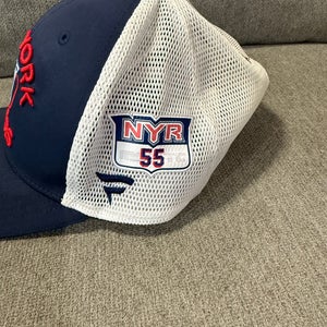 Ryan Lindgren 55 New York Rangers Fanatics Authentic Pro HAT Team Player Issued Used Worn