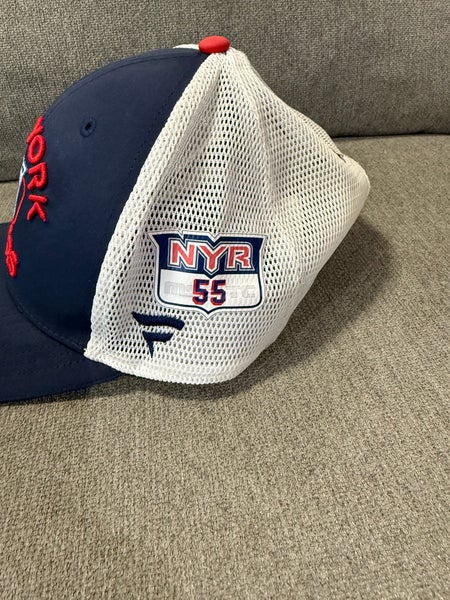Ryan Lindgren 55 New York Rangers Fanatics Authentic Pro HAT Team Player Issued Used Worn