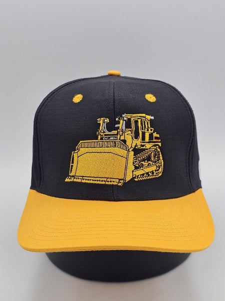Vintage Caterpillar CAT Bulldozer Promo Work Construction Vtg Hat Cap Snapback
