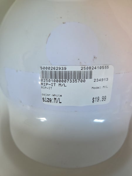 Rip It (Used) White Batting Helmet