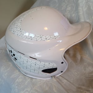 Rip It (Used) White Batting Helmet adult senior M/L medium large MD LG SR