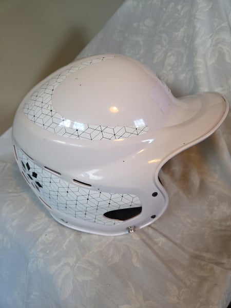 Rip It (Used) White Batting Helmet adult senior M/L medium large MD LG SR
