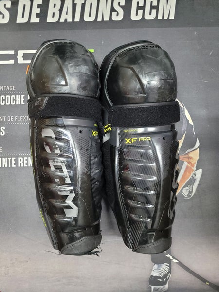 Senior CCM Tacks xf pro 15" Shin Pads Pro Stock (Used)