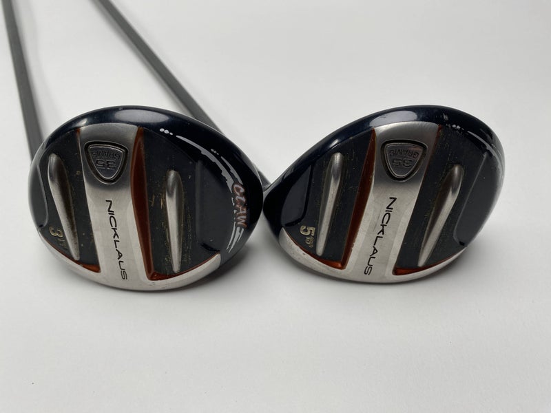 Nicklaus Claw 3 & 5 Fairway Wood Set 15* 18* Fujikura SG Fairway 3.01 Stiff RH