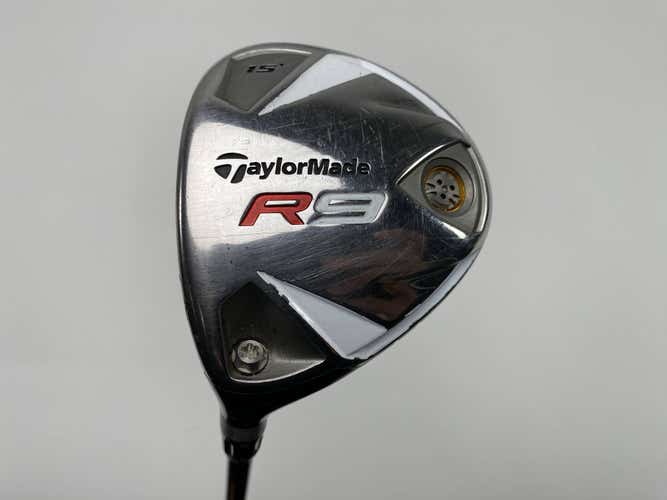 TaylorMade R9 3 Fairway Wood 15* Fujikura Motore 70g Senior Graphite Mens LH