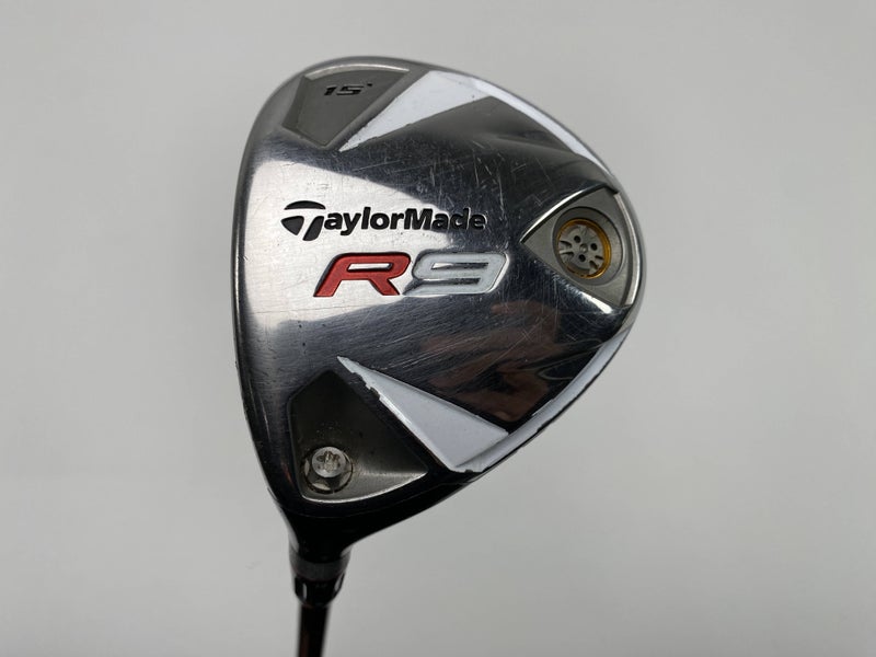 TaylorMade R9 3 Fairway Wood 15* Fujikura Motore 70g Senior Graphite Mens LH
