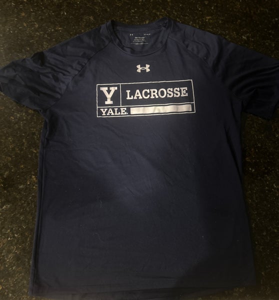 Yale Lacrosse Shooter Shirt (Navy, Adult L)