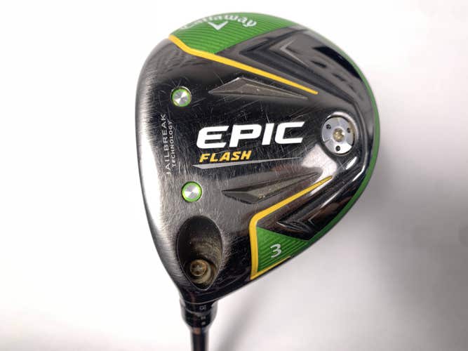 Callaway EPIC Flash 3 Fairway Wood 15* HZRDUS Smoke Black 6.0 70g Stiff LH