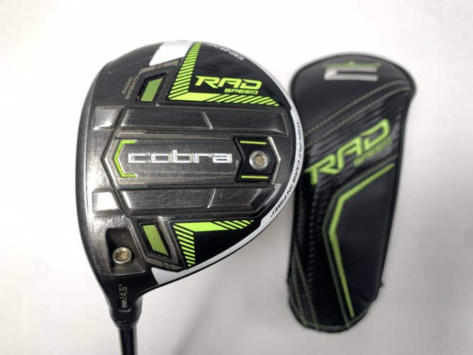Cobra RAD Speed 3 Fairway Wood 14.5* Tour AD Tru Spec 55A 55g Senior LH HC