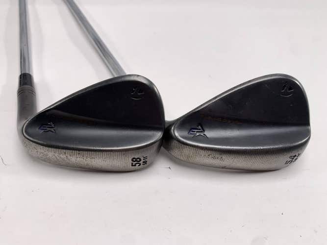TaylorMade Milled Grind 3 Raw Black Wedge Set 54* 11 | 58* 1 DG S200 Mens RH