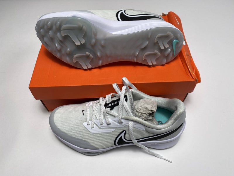 Nike Air Zoom Infinity Tour Next% Golf Shoes White Grey Mens SZ 9.5 (DC5221-105)