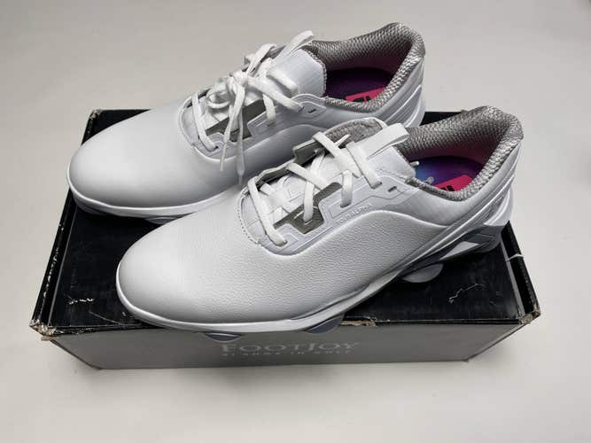FootJoy Tour Alpha Golf Shoes White Gray Men's SZ 11 NArrow (55543)