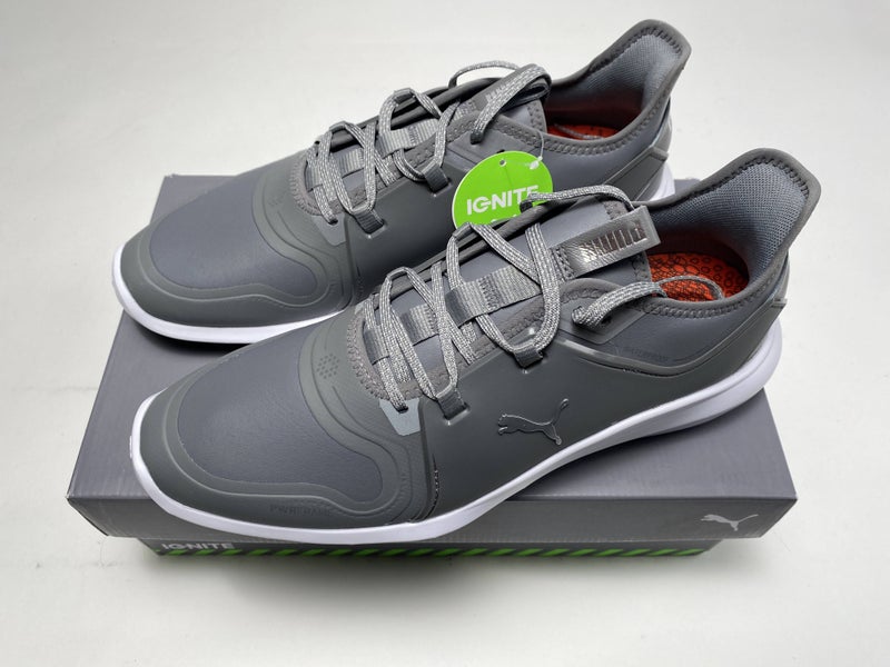 Puma Ignite Fasten8 Pro Golf Shoes Gray Men's SZ 10 (194466 09)