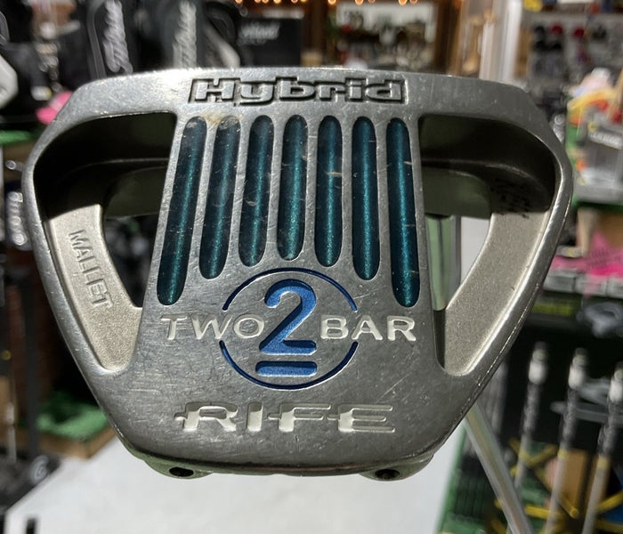 Rife Golf TWO BAR HYBRID 35" Mallet Putter SUPER STROKE 10.5" Grip