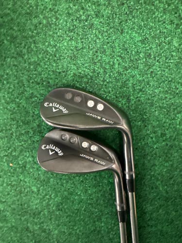 Women's Callaway Jaws Raw Black Plasma 54° & 60° Wedge Bundle (Used) | UST Mamiya Recoil F1 Shafts