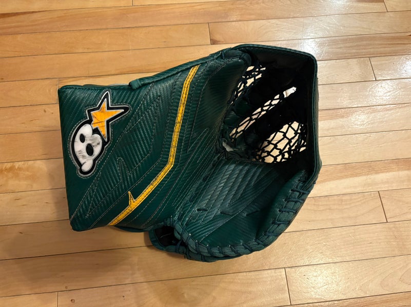 Brian's Iconik Catch Glove Game Ready Green and Yellow