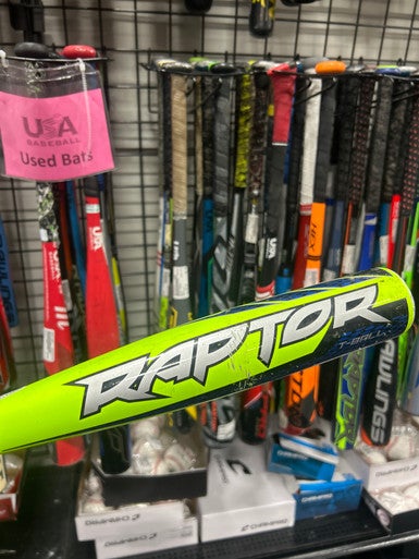 Used Rawlings RAPTOR BB/SB T-Ball Bat 25" 11337-S000473389